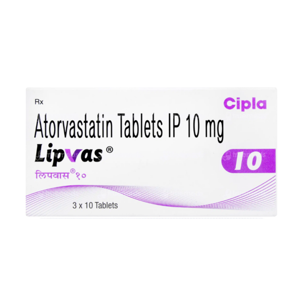Lipvas 10mg Tablet Rizochem Pharmaceuticals