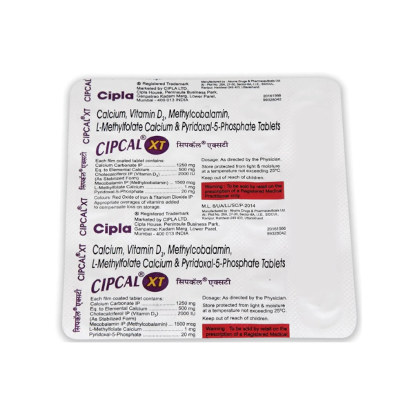 Cipcal XT Tablet Rizochem Pharmaceuticals