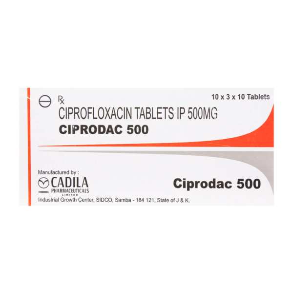 Ciprofloxacin 250 MG CIPRODAC TAB Rizochem Pharmaceuticals