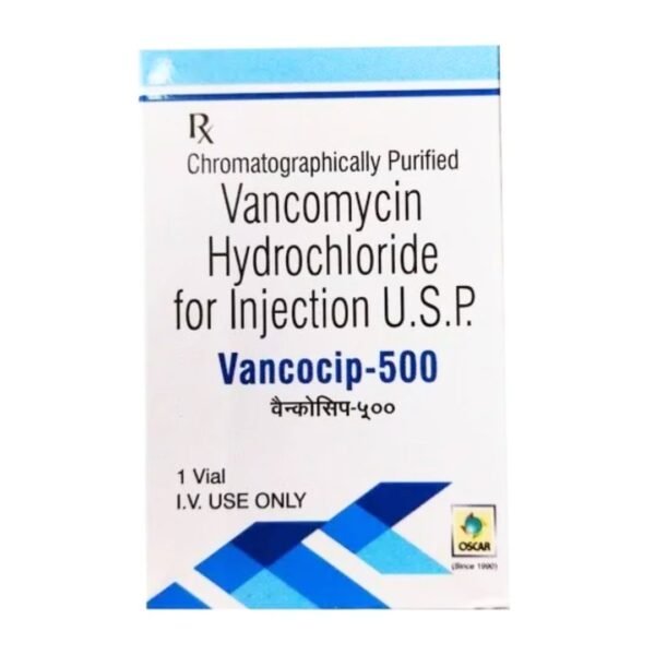 Vancocip 500mg Injection Rizochem Pharmaceuticals