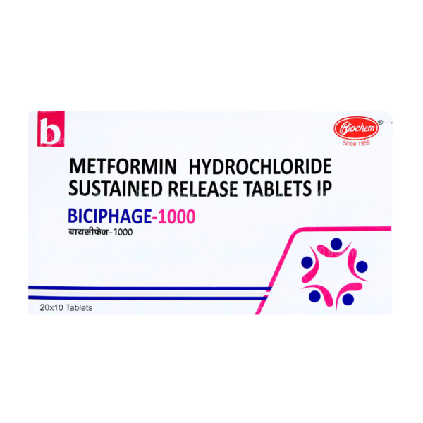 Biciphage 1000mg Tablet SR Rizochem Pharmaceuticals