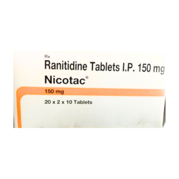 Ranitidine Nicotac 150mg Tablet Rizochem Pharmaceuticals