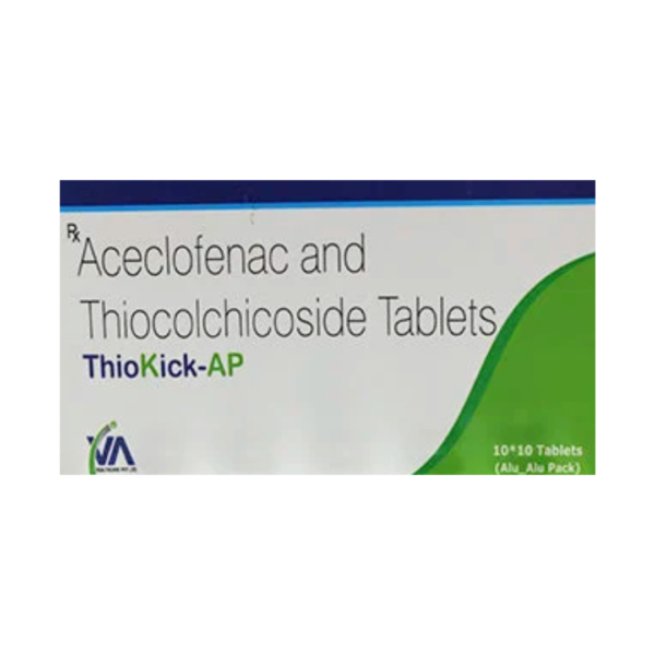 Thiokick AP 100mg/4mg Tablet Rizochem Pharmaceuticals