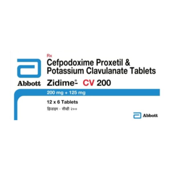 Zidime CV 200mg/125mg Tablet Rizochem Pharmaceuticals