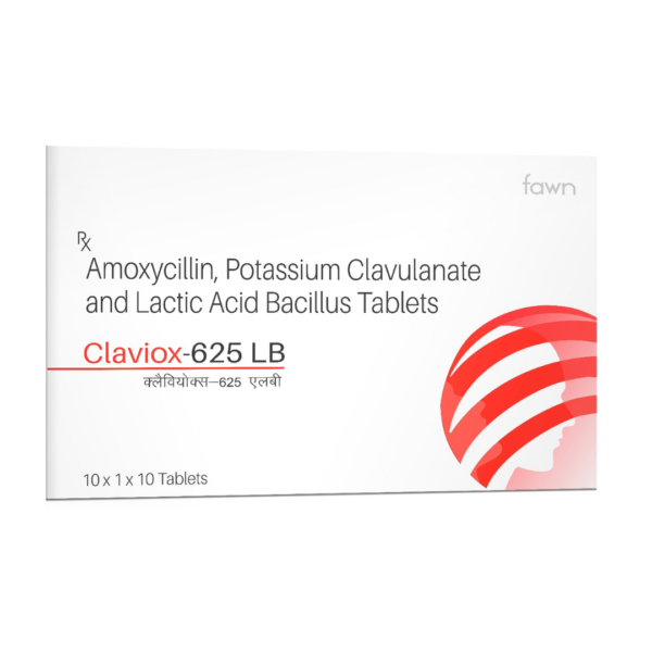 Claviox LB 625mg Tablet Rizochem Pharmaceuticals