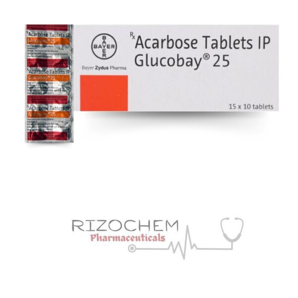 Glucobay 25mg Tablet - Diabetes Medication for Blood Sugar Control