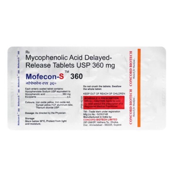 Mofecon S 360 mg Tablets Rizochem Pharmaceuticals