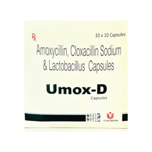 Umox D 250mg/250mg Capsule Rizochem Pharmaceuticals
