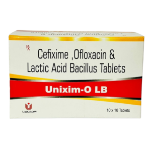 Unixim O LB 200mg/200mg Tablet Rizochem Pharmaceuticals