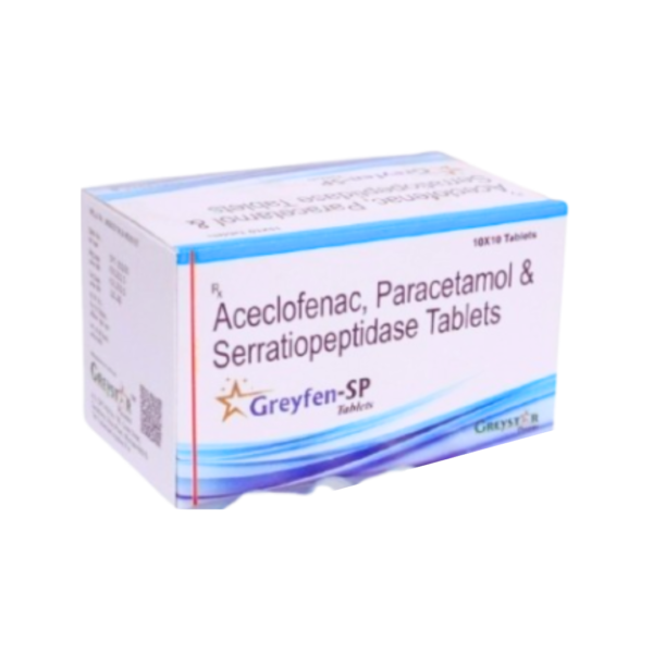 Greyfen SP 100mg/325mg/15mg Tablet Rizochem Pharmaceuticals